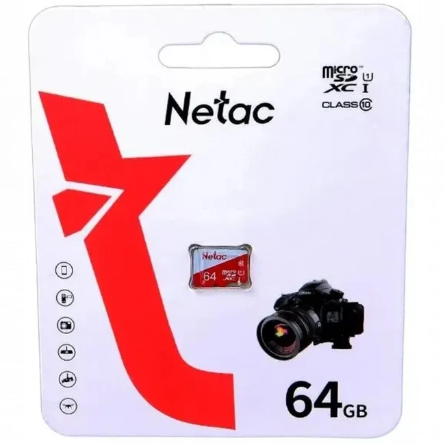 Флеш (Flash) карты Netac NT02P500ECO-064G-S (64 ГБ)