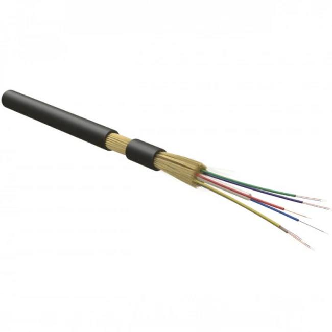 Оптический кабель Hyperline Кабель волоконно-оптический 50/125 (OM4) многомодовый 12 волокон FO-MB-IN/OUT-504-12-LSZH-BK