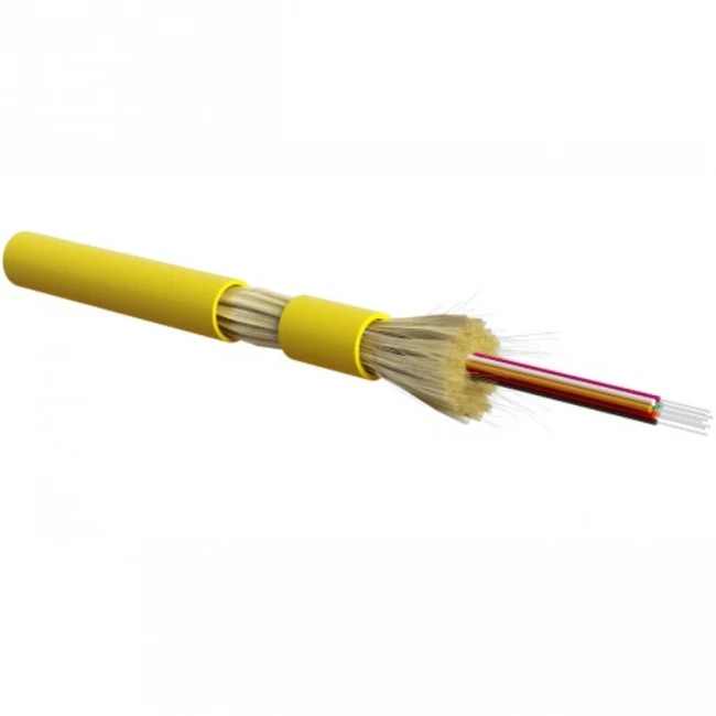 Оптический кабель Hyperline Кабель волоконно-оптический 9/125 одномодовый 24 волокна FO-DT-IN-9S-24-HFLTx-YL