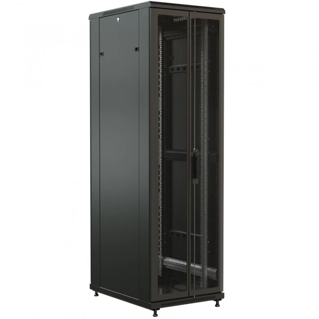 Серверный шкаф WRline Шкаф напольный 19-дюймовый 42U 2055x600х1000 мм (ВхШхГ) WR-TT-4261-DD-RAL9004