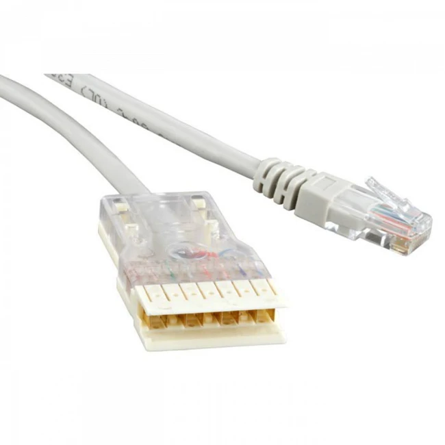 Патч-корд Hyperline PC-110-RJ45-4P-C5e-1M-LSZH-GY