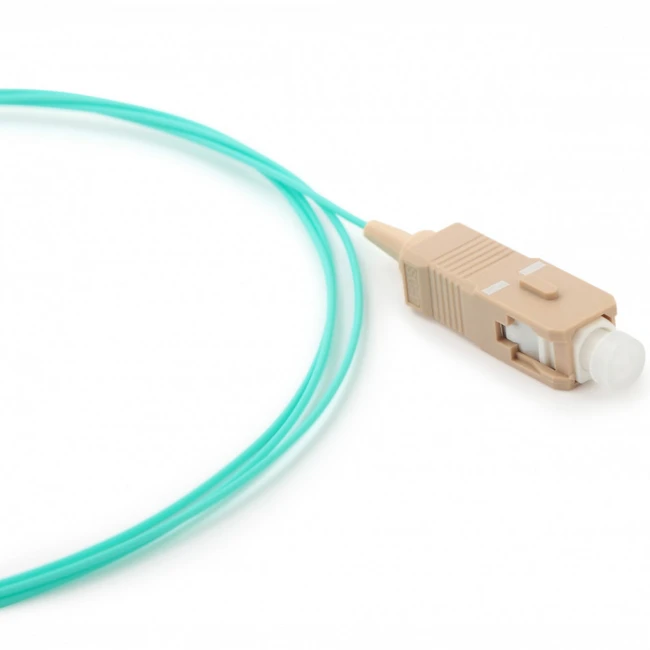 Оптический патч-корд Hyperline Пигтейл волоконно-оптический MM 50/125(OM3) SC 1 м LSZH FPT-B9-503-SC/PR-1M-LSZH-AQ