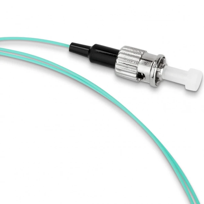 Оптический патч-корд Hyperline Пигтейл волоконно-оптический MM 50/125 (OM3) ST 1 м LSZH FPT-B9-503-ST/PR-1M-LSZH-AQ