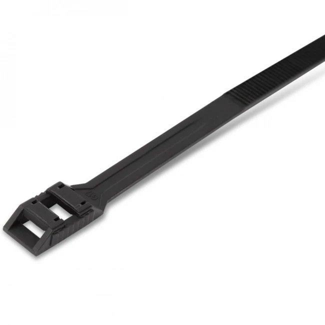 Инструмент для монтажа СКС Hyperline Стяжка нейлоновая неоткрывающаяся безгалогенная (halogen free) 260x8.6x2 мм (100 шт) GTN-260HDB
