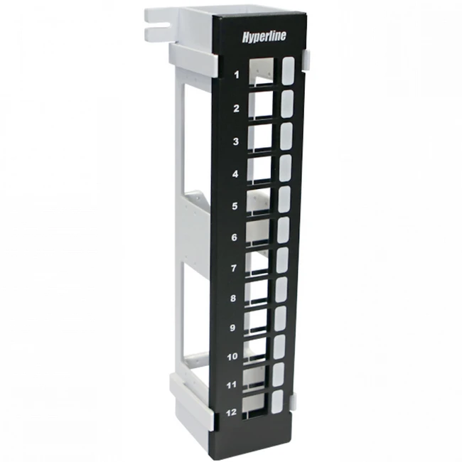 Патч-панель Hyperline Модульная настенная патч-панель на 12 портов PPWBL-12 (12 портов)