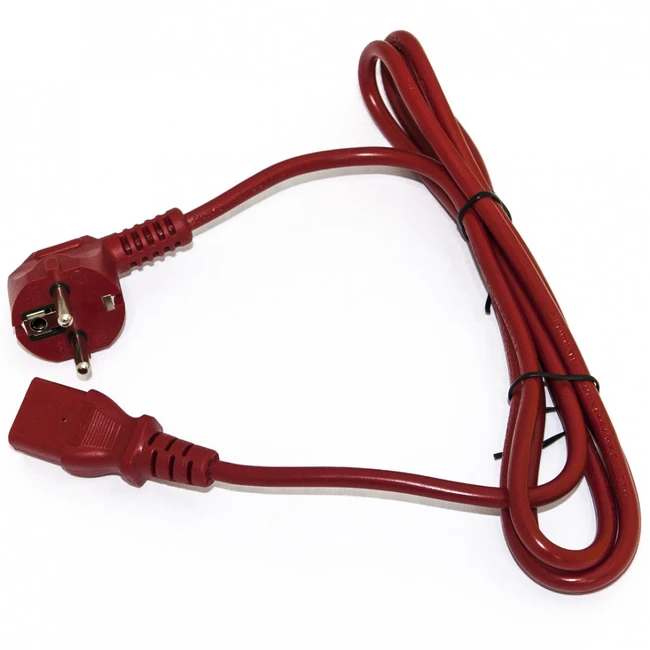 Кабель питания Hyperline PWC-IEC13-SHM-3.0-RD