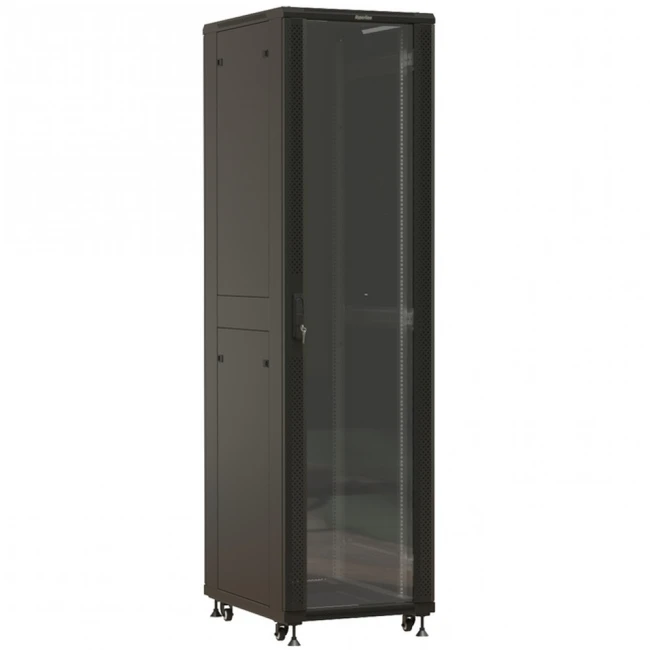 Серверный шкаф Hyperline напольный 19-дюймовый 47U 2277х600х1000 мм TTBR-4761-AS-RAL9004