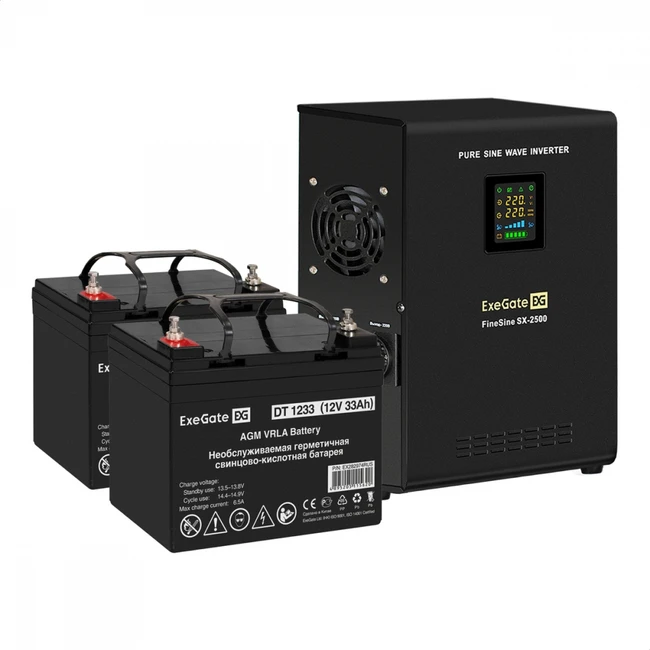 Инвертор ExeGate EX296002RUS + батарея 33Aч EX282974RUS EX296610RUS (Автоматический)