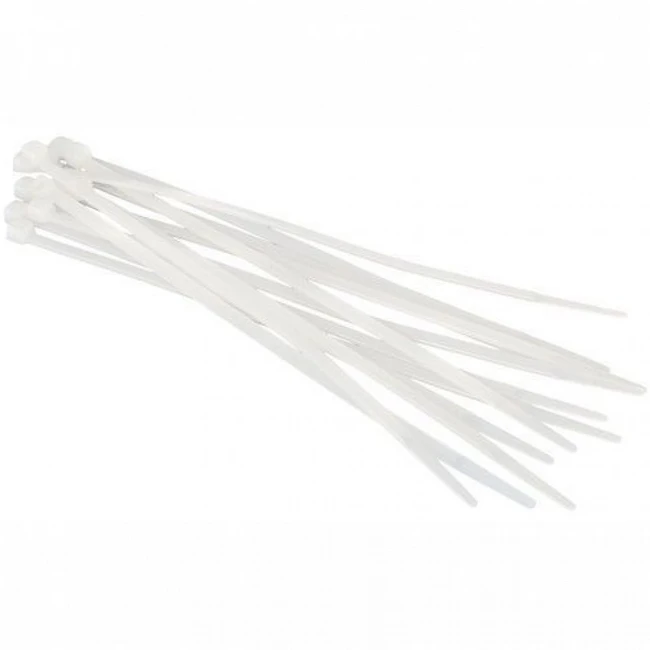 Инструмент для монтажа СКС Hyperline Стяжка нейлоновая неоткрывающаяся безгалогенная (halogen free) 150x2.5 мм полиамид 6.6 -40°C - +85°C, белая (100 шт) GT-150IC-25