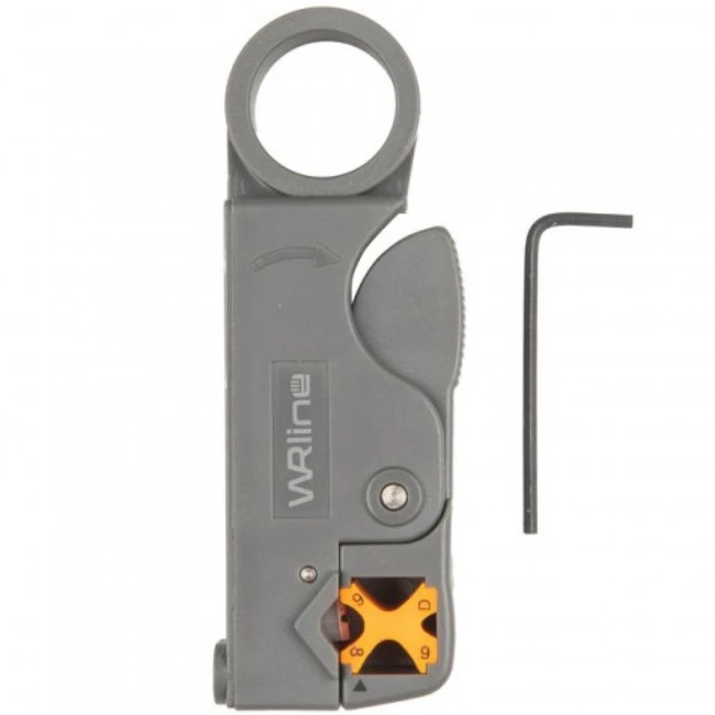 Инструмент для монтажа СКС WRline Стрипер для коаксиального кабеля RG-58,59,62 WR-312B