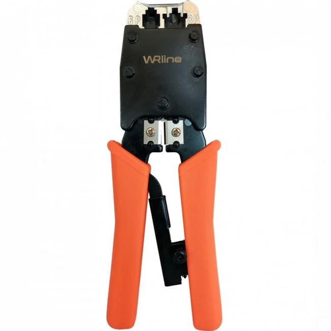 Инструмент для монтажа СКС WRline Инструмент обжимной Кримпер для RJ45/8P8C, RJ12/6P6C и RJ11/6P4C WR-500R