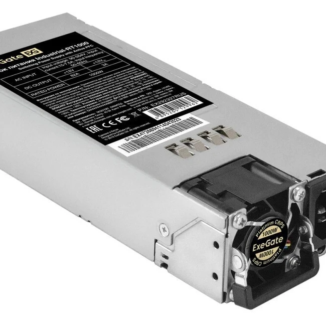 Серверный блок питания ExeGate Industrial-RT1000 1000W EX292327RUS 1U, 1000 Вт