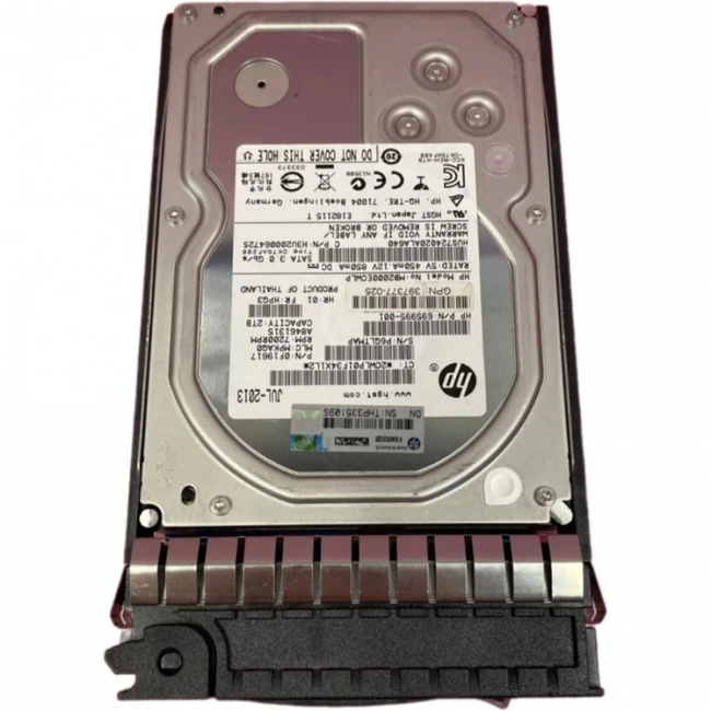 Серверный жесткий диск HPE 2TB 7.2K 3G SATA 3.5 507632-B21-REF (HDD, 3,5 LFF, 2 ТБ, SATA)