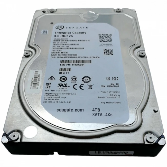Опция для системы хранения данных СХД EMC 4TB 7.2K 3.5 6G SATA Isilon A200 H400 H500 005052330 (Диск для СХД)