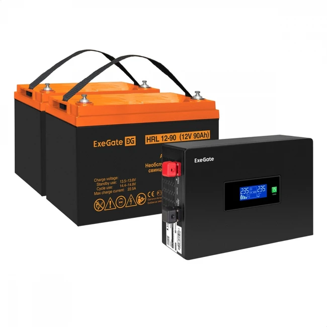 Инвертор ExeGate EX295994RUS + батарея 90Aч EX285655RUS EX297440RUS (Автоматический)