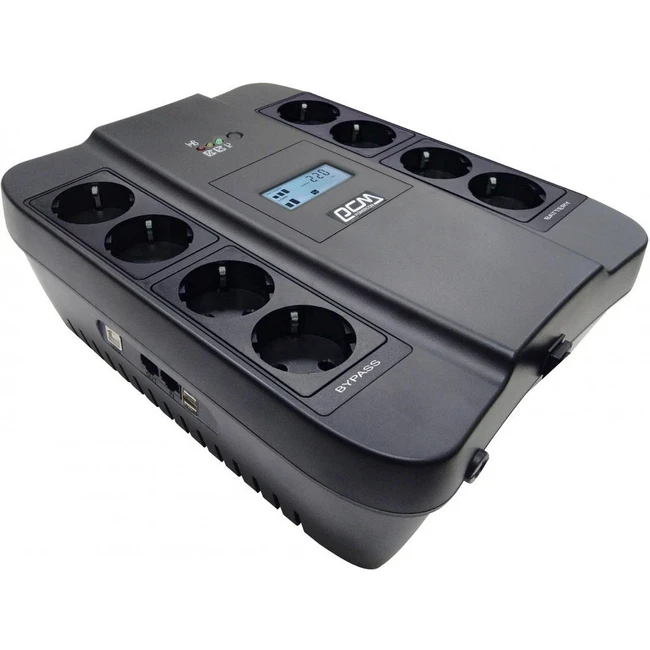 Источник бесперебойного питания Powercom SPD-550U LCD USB 550 ВА, 330 Вт