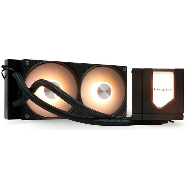 Охлаждение HSPD Система жидкостного охлаждения W1240 ARGB Black W1240-BKAA (Для процессора)