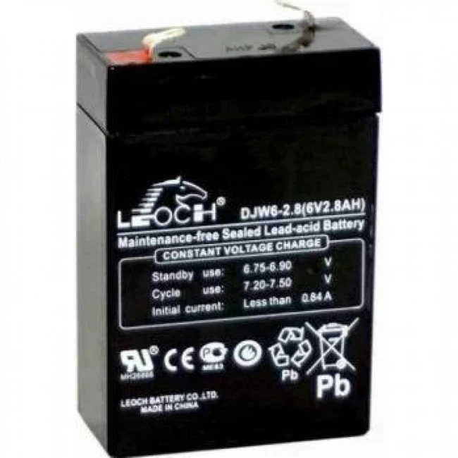 Сменные аккумуляторы АКБ для ИБП Leoch DJW6-2.8 DJW6-2.8 LEOCH (6 В)