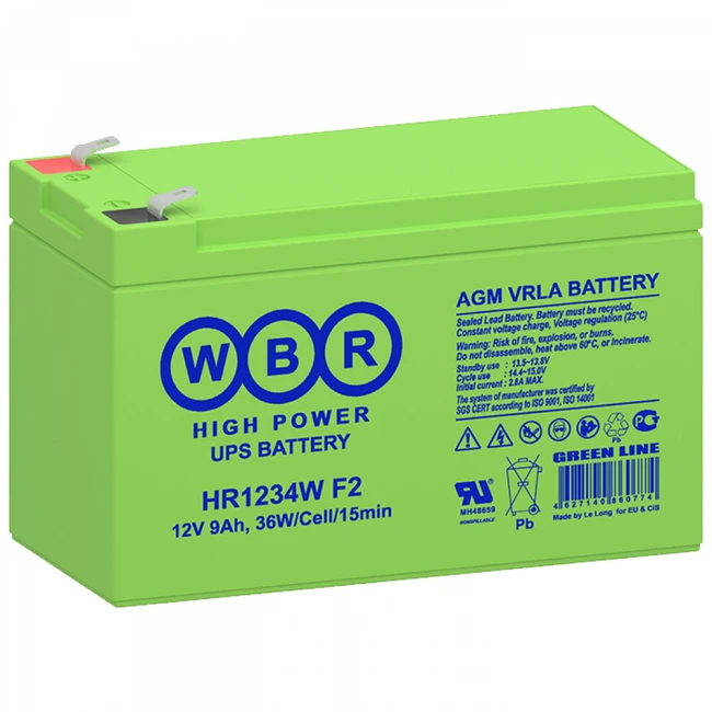 Сменные аккумуляторы АКБ для ИБП WBR HR1234W F2 HR1234W F2 WBR 12 В