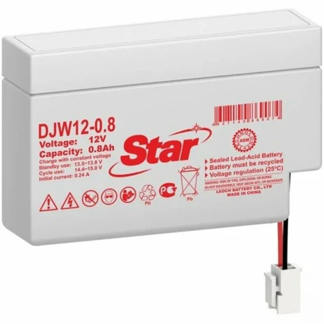 Сменные аккумуляторы АКБ для ИБП STAR DJW12-0.8 DJW12-0.8 STAR (12 В)