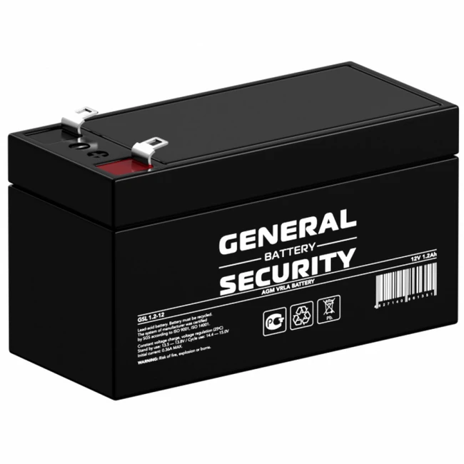 Сменные аккумуляторы АКБ для ИБП General Security GSL1.2-12 GENERAL SECURITY (12 В)