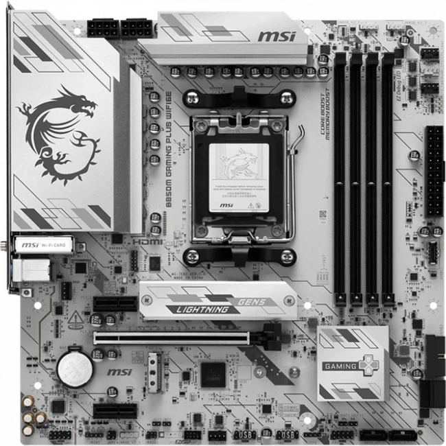 Материнская плата MSI B850M GAMING PLUS WIFI6E Micro-ATX, AMD AM5