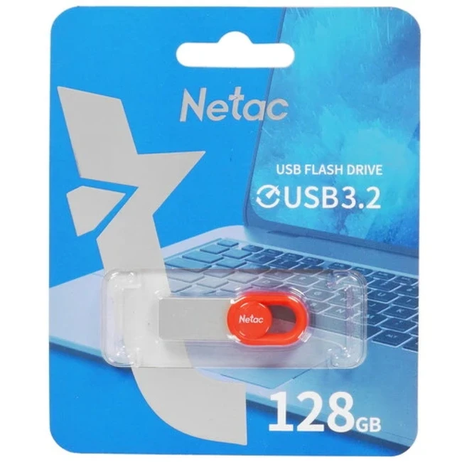 USB флешка (Flash) Netac NT03U182N-128G-32RE (128 ГБ)