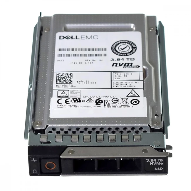 Серверный жесткий диск Dell SSD 3.84TB U.2 G15 Hard Drive NVMe RI 400-BKGL SSD, 2,5 SFF, 3.84 ТБ, PCIe