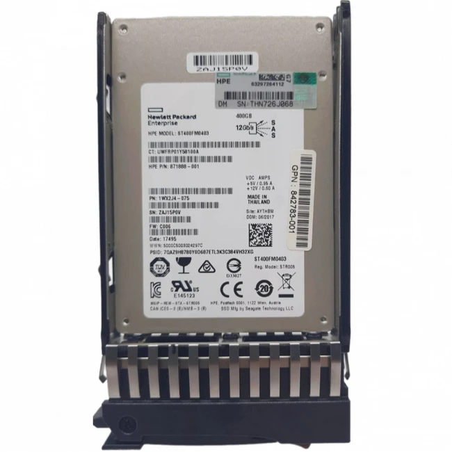 Внутренний жесткий диск HPE MSA 400GB 12G SAS SFF SSD N9X95A_REF (SSD (твердотельные), 400 ГБ, 2.5 дюйма, SAS)