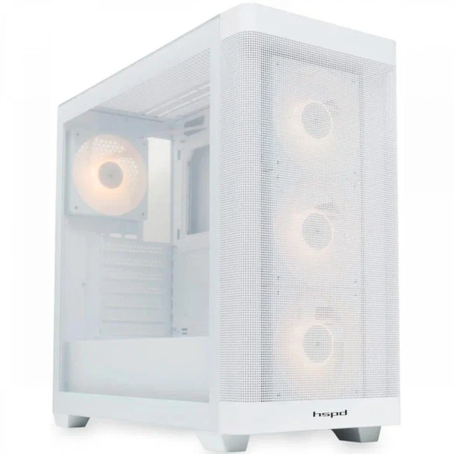 Корпус HSPD M740-TGWH White Mid-Tower