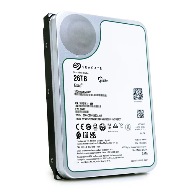Серверный жесткий диск Seagate ST26000NM000C (HDD, 3,5 LFF, 26 ТБ, SATA)