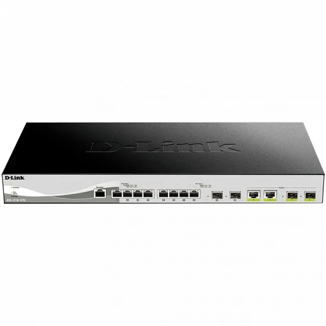 Коммутатор D-link DXS-1210-12TC/B1A 10 GBase-T (10000 мбит/с), 4 SFP порта