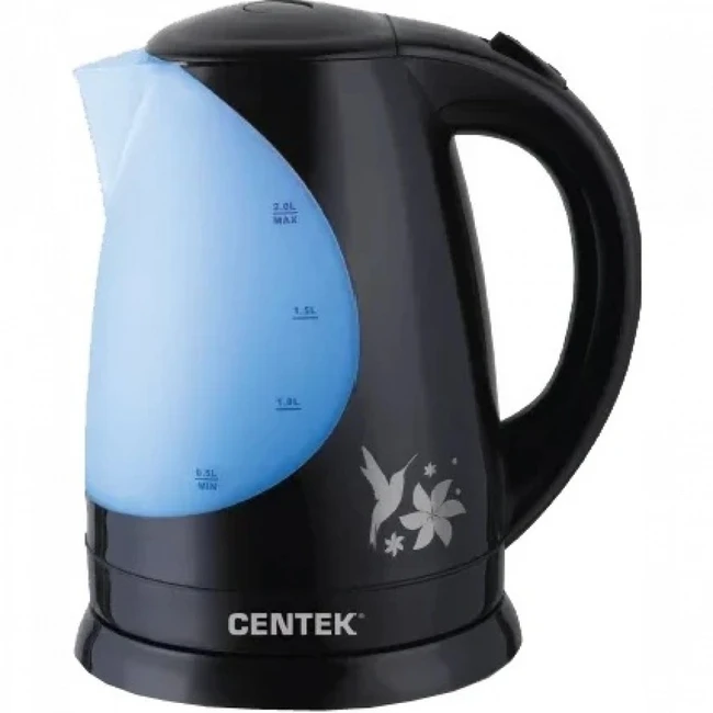 Centek CT-1039 CT-1039 Black (Чайник, 2 л., 2200 Вт)