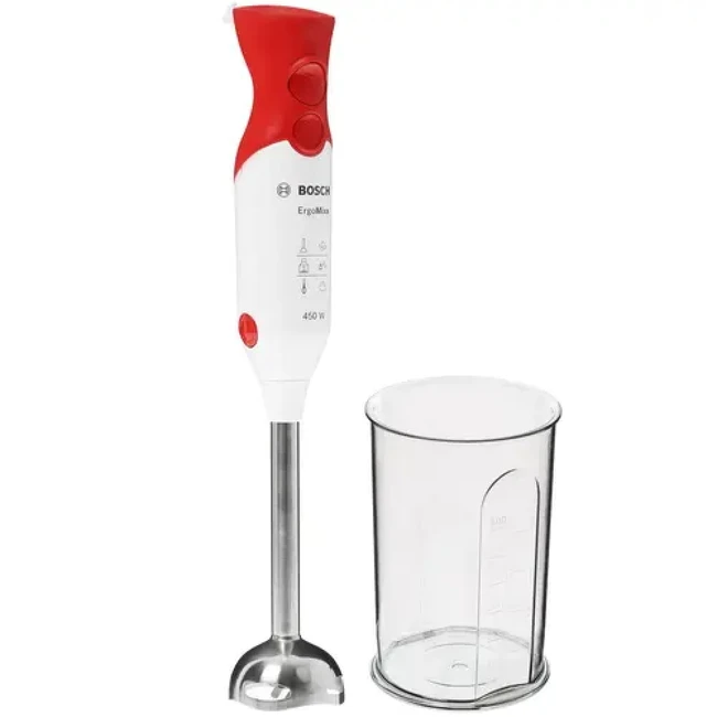 Блендер Bosch MSM64110 White/red (Погружной, 450 Вт)