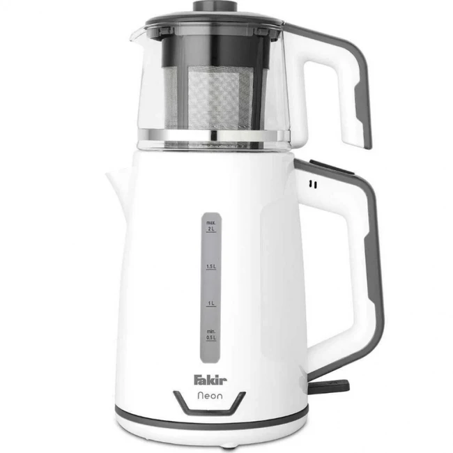 Fakir NEON Белый-серый fakir_neon-silvergrey (Чайник, 2 л., 1800 Вт)