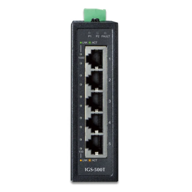 Коммутатор Planet IGS-500T IP30 1000 Base-TX (1000 мбит/с)