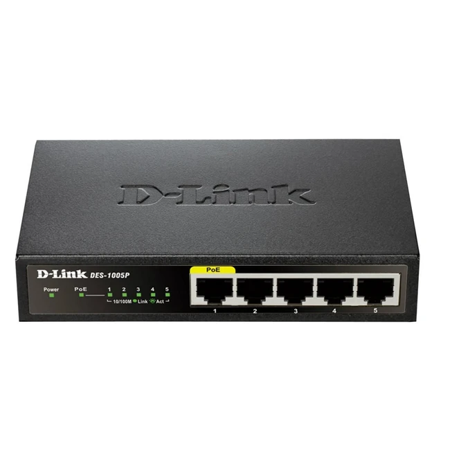 Коммутатор D-link DGS-1005P 1000 Base-TX (1000 мбит/с)