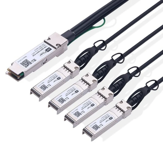 Кабель интерфейсный Fibertrade FT-QSFP+/4SFP+CabP-AWG30-3