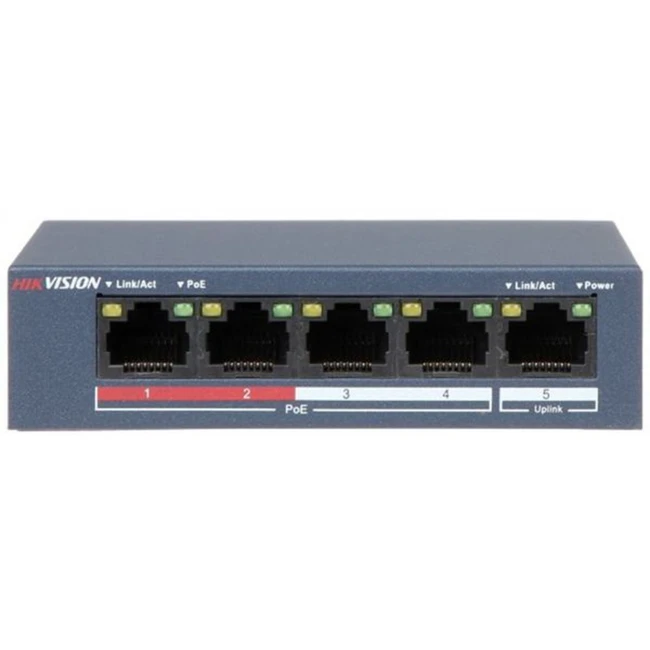 Коммутатор Hikvision DS-3E0105P-E/M(B) (100 Base-TX (100 мбит/с))