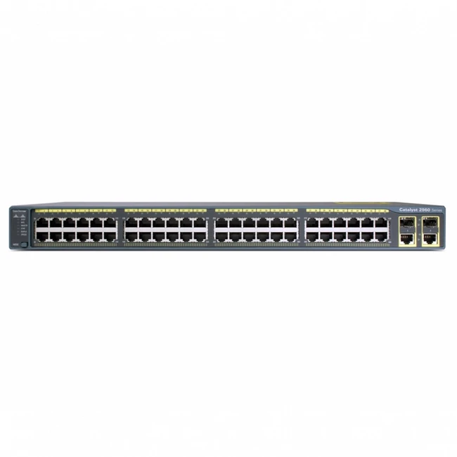 Коммутатор Cisco Catalyst 2960 Plus 48TC-S WS-C2960R+48TC-S 100 Base-TX (100 мбит/с), 2 SFP порта
