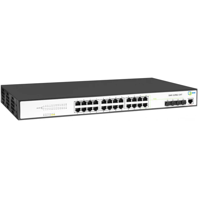 Коммутатор SNR SNR-S2962-24T 100 Base-TX (100 мбит/с), 4 SFP порта