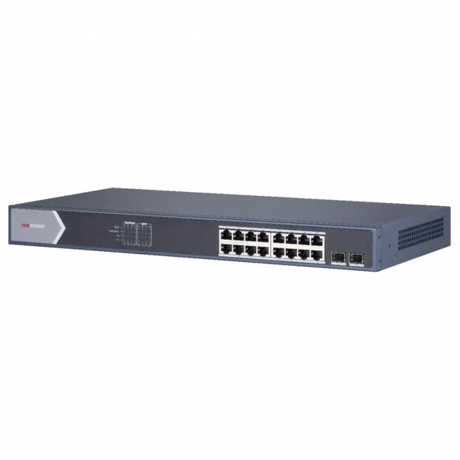 Коммутатор Hikvision DS-3E1518P-EI (1000 Base-TX (1000 мбит/с), 2 SFP порта)