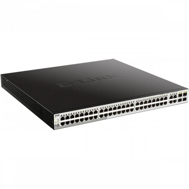 Коммутатор D-link DGS-1210-52MP/F (1000 Base-TX (1000 мбит/с), 4 SFP порта)