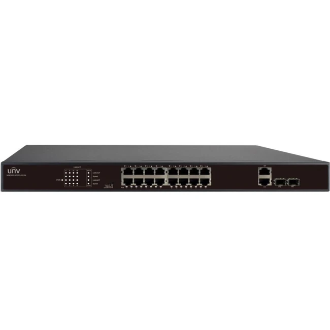 Коммутатор UNV NSW2010-16T2GC-POE-IN (100 Base-TX (100 мбит/с), 2 SFP порта)