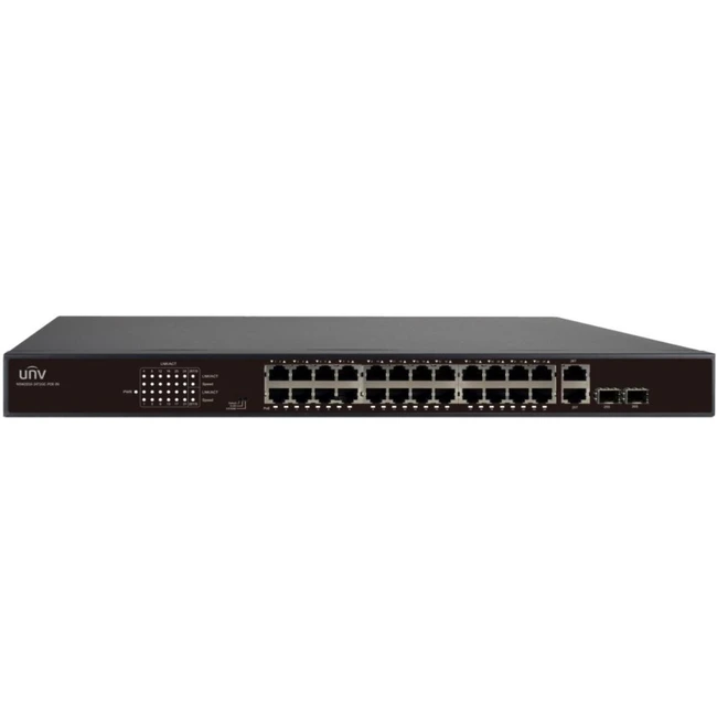 Коммутатор UNV NSW2010-24T2GC-POE-IN (100 Base-TX (100 мбит/с), 2 SFP порта)