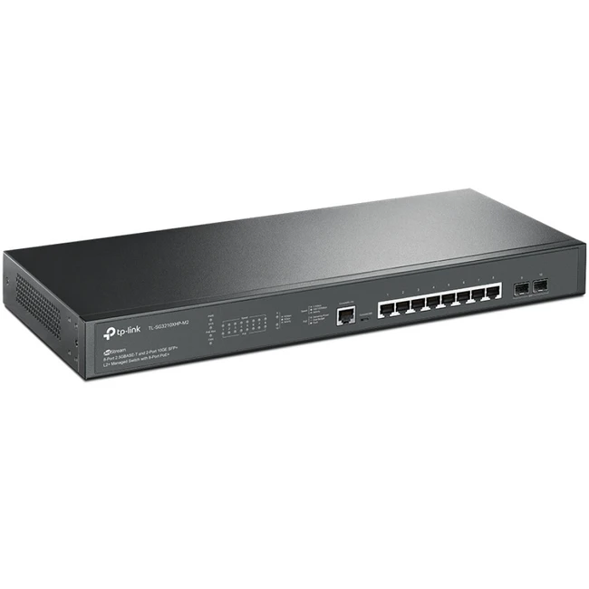 Коммутатор TP-Link TL-SG3210XHP-M2 (2.5 GBase-T (2500 мбит/с), 2 SFP порта)