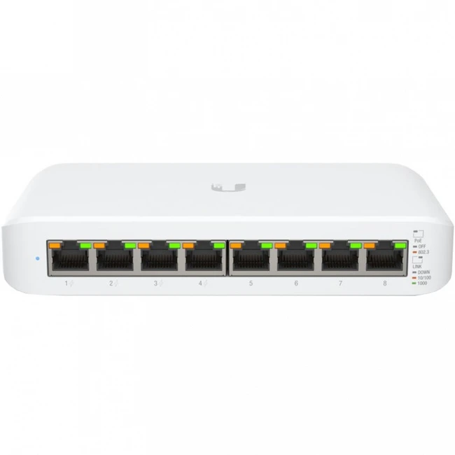 Коммутатор Ubiquiti USW-Lite-8-POE-EU 1000 Base-TX (1000 мбит/с)