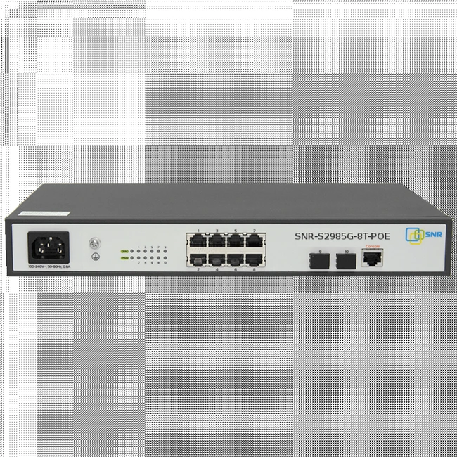 Коммутатор SNR SNR-S2985G SNR-S2985G-8T-POE 1000 Base-T (1000 мбит/с), 2 SFP порта