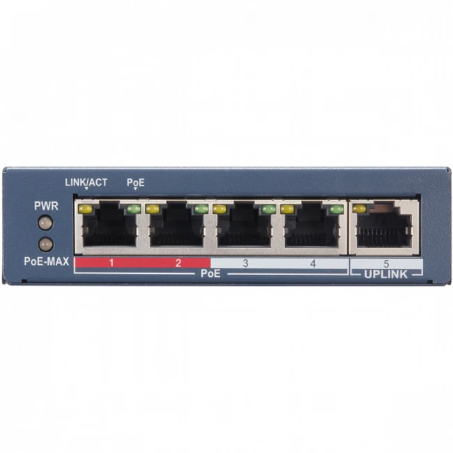 Коммутатор Hikvision SWT-1105P (100 Base-TX (100 мбит/с))
