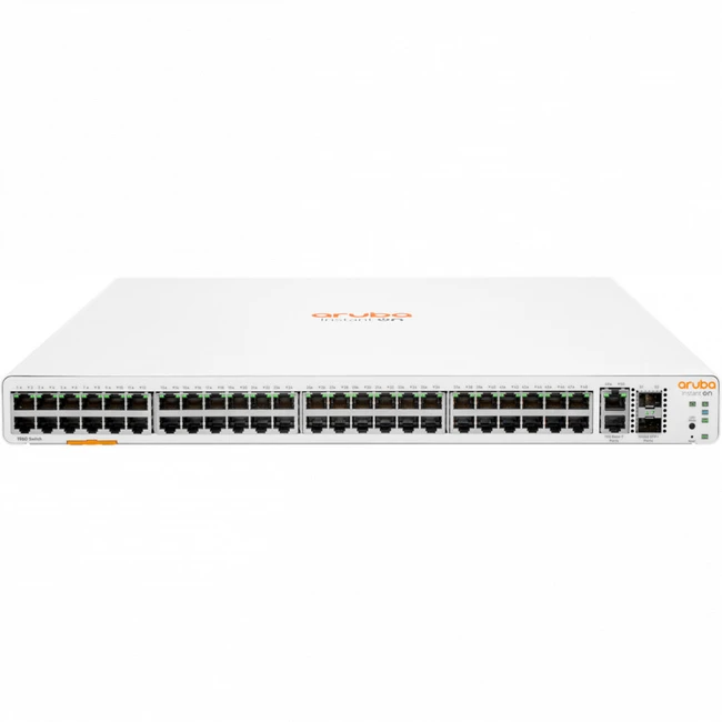 Коммутатор HPE Instant On 1960 48G 2XGT 2SFP+ JL808A (1000 Base-TX (1000 мбит/с), 2 SFP порта)